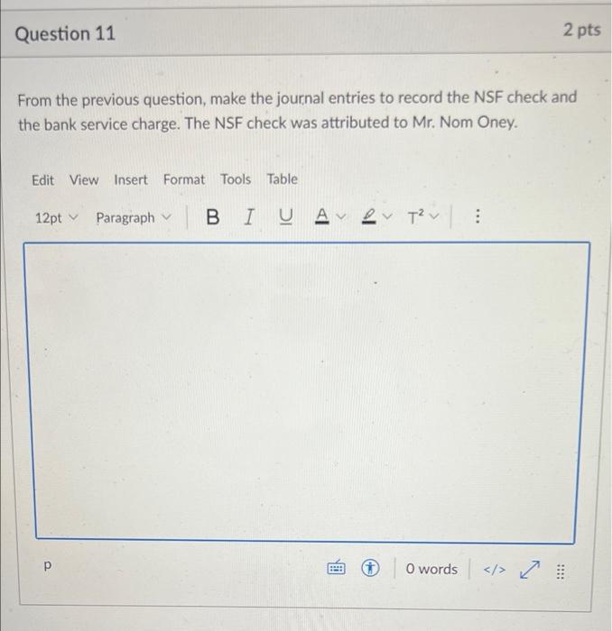 Solved Question 11 2 pts From the previous question, make | Chegg.com