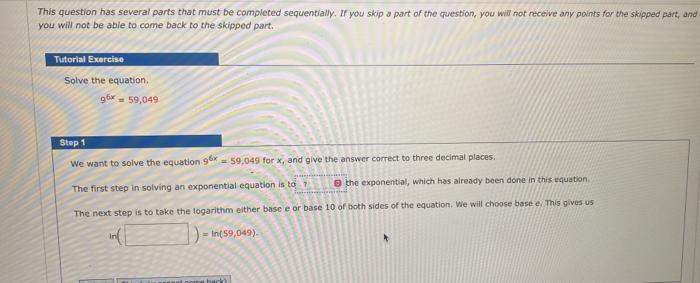 Solved This question has several parts that must be | Chegg.com