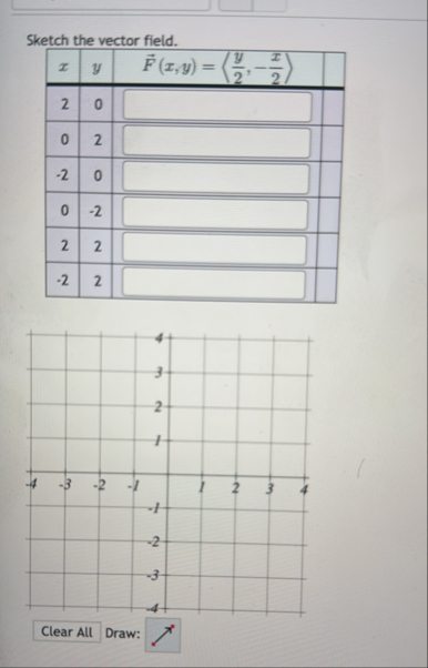 Solved Sketch the vector | Chegg.com