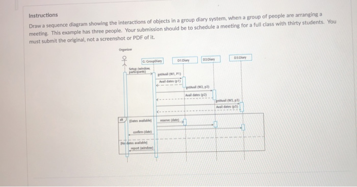 Instructions Draw A Sequence Diagram Showing The 6833