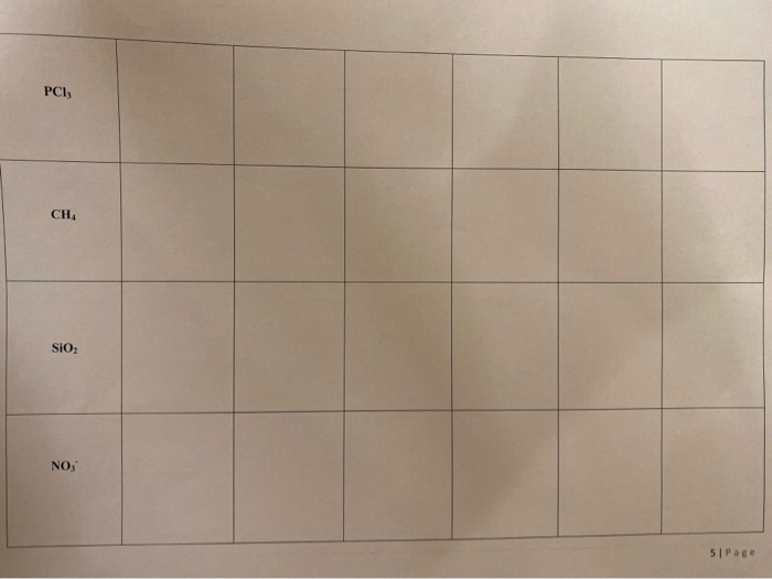 Solved Lewis Structures and Molecular Models Worksheet