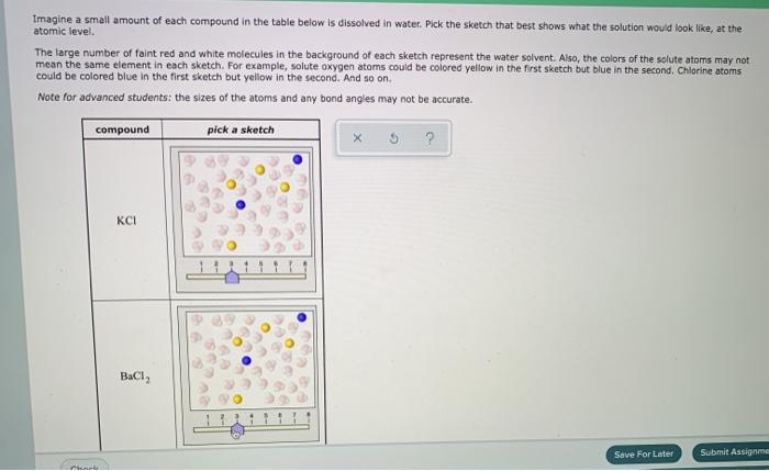 Solved Imagine a small amount of each compound in the table | Chegg.com