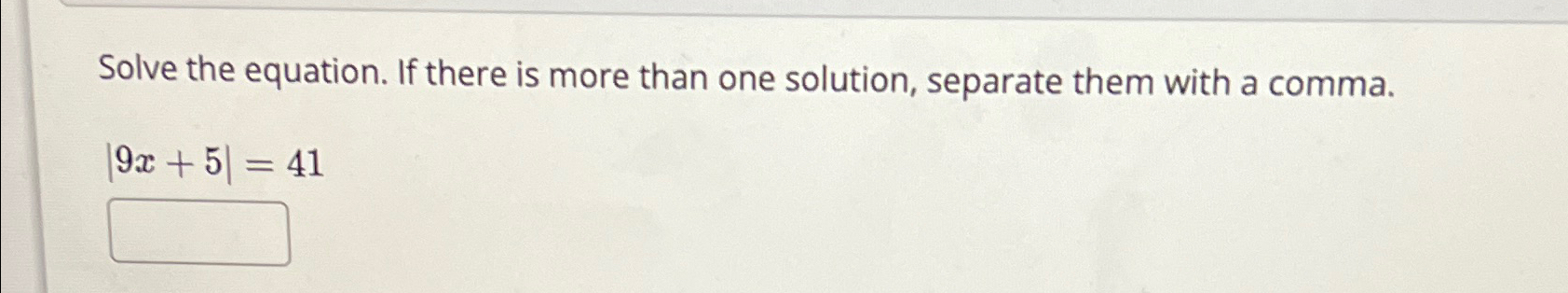 Solved Solve the equation. If there is more than one | Chegg.com
