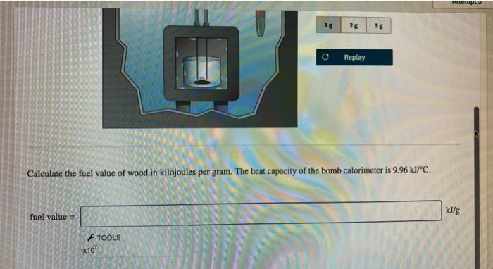 Solved Calculate The Fuel Value Of Wood In Kilojoules Per Chegg