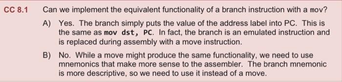 Solved C 8.1 Can we implement the equivalent functionality | Chegg.com