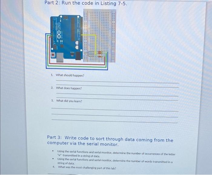 Solved This is a good example of basic serial communication | Chegg.com
