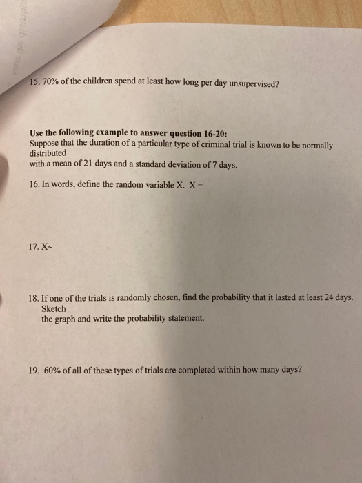 Solved Use the following example to answer questions 1-6: | Chegg.com