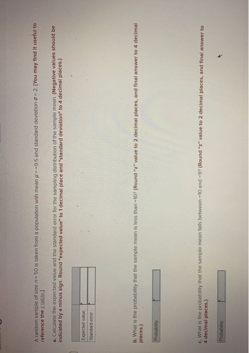 Solved A random sample of size n-50 is taken from a | Chegg.com