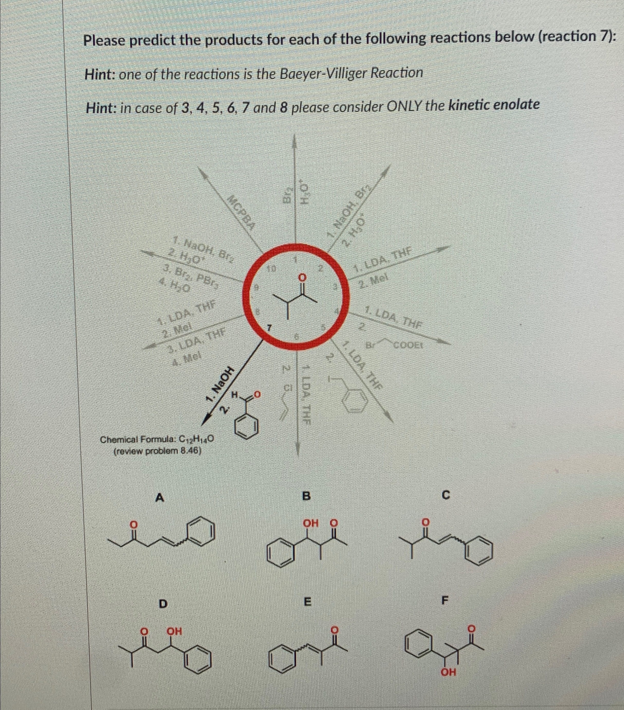 Solved Please predict the products for each of the following | Chegg.com