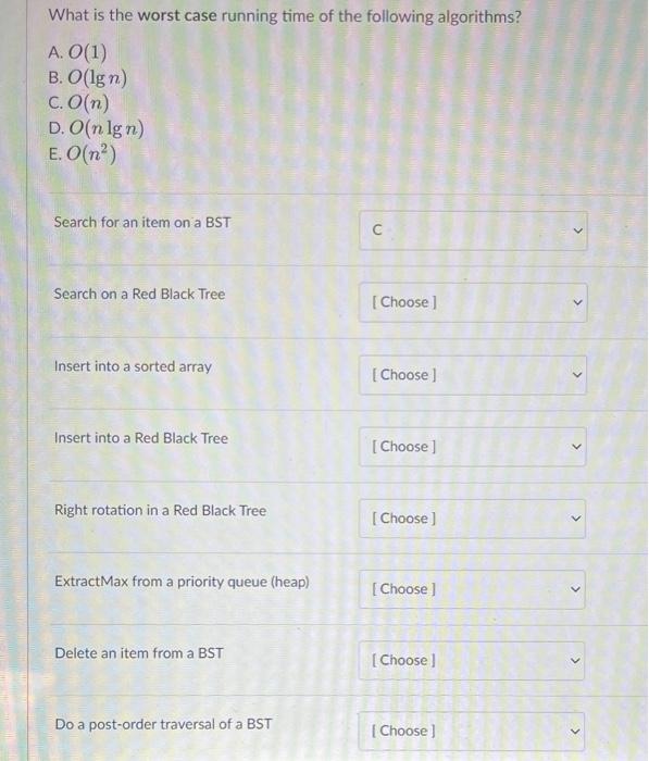 Solved (Java)each drop down tab displays 5 options to choose | Chegg.com