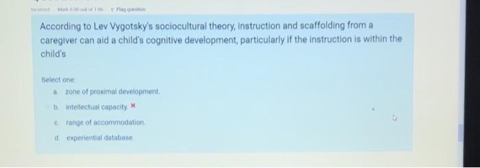 Lev vygotsky's sociocultural online theory of cognitive development