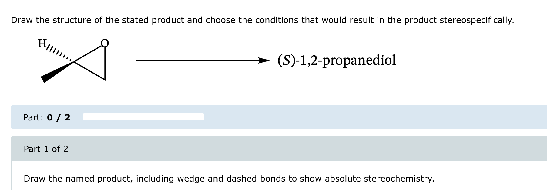 Solved Draw the structure of the stated product and choose | Chegg.com