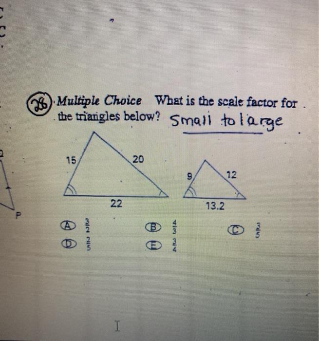 Scale triangle, Small