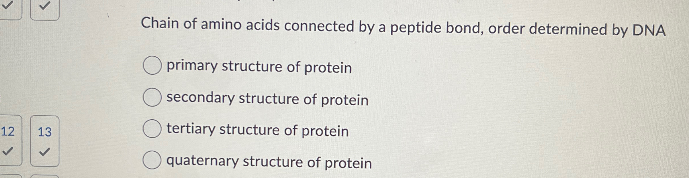 Solved Chain of amino acids connected by a peptide bond, | Chegg.com