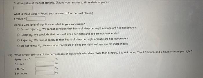 Solved A survey was conducted to determine whether hours of | Chegg.com