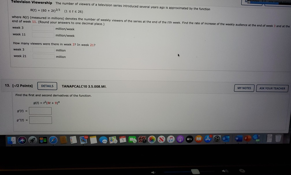 Solved Television Viewership The number of viewers of a