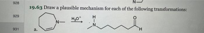 Solved 19.63 Draw a plausible mechanism for each of the | Chegg.com