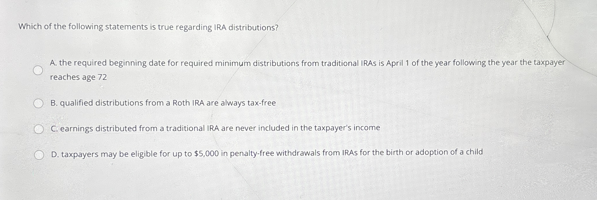Solved Which of the following statements is true regarding | Chegg.com