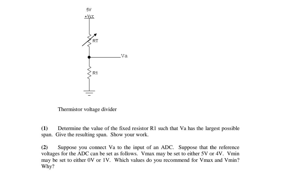 Solved A thermistor is a device whose resistance changes