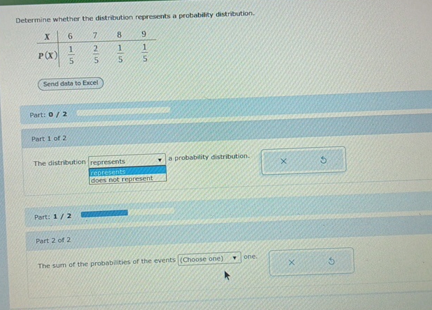 Solved Determine whether the distribution represents a | Chegg.com