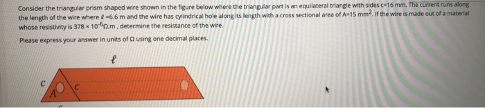 Solved Consider the triangular prism shaped wire shown in | Chegg.com