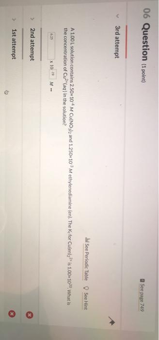 Solved 06 Question (1 point) See page 749 3rd attempt la See | Chegg.com