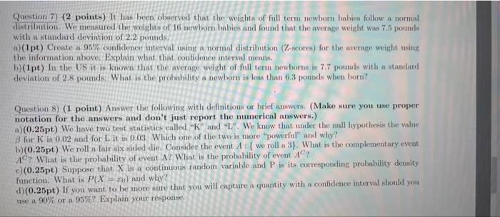 Solved please give me the solution of 7 and 8 please. i | Chegg.com