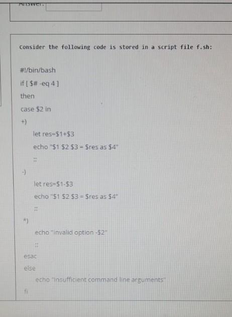 Solved Tutto Consider The Following Code Is Stored In A Chegg Com