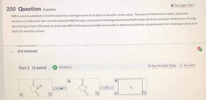 Solved 200 Question (4 points) See page 1261 NBS is used to | Chegg.com