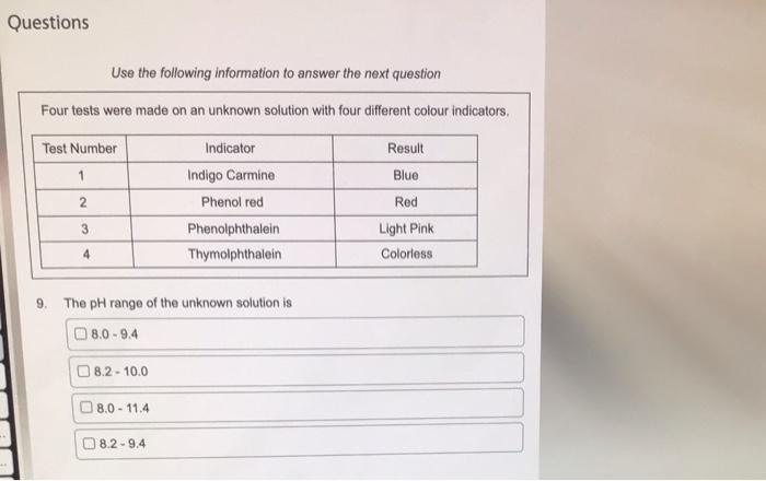 Solved Use the following information to answer the next | Chegg.com