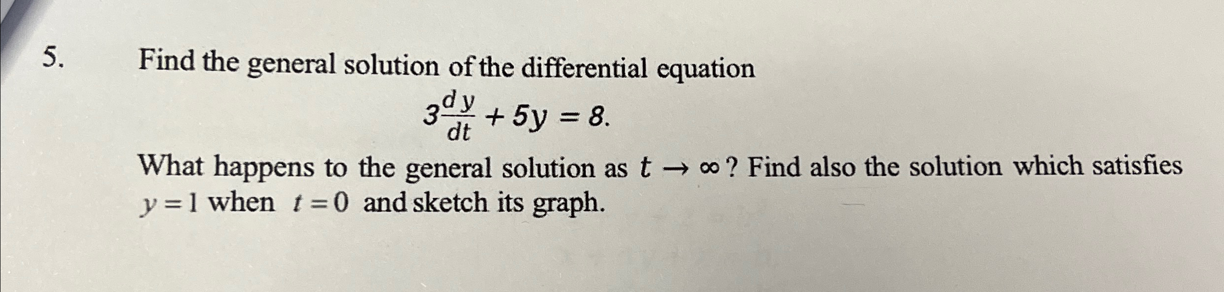 Solved Find the general solution of the differential | Chegg.com
