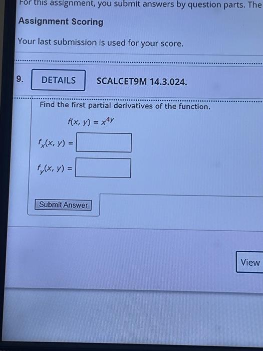 Solved For this assignment, you submit answers by question | Chegg.com