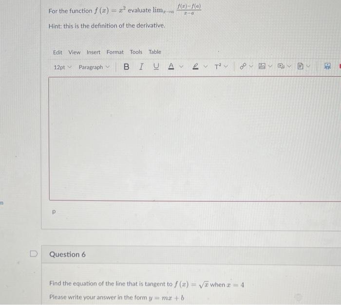 Solved For the function f(x)=x2 evaluate limx−az−af(x)−f(a) | Chegg.com