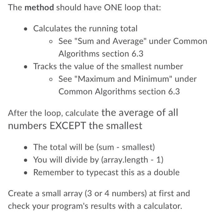 Solved Write a program that contains a method | Chegg.com