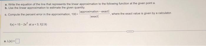 Solved a. Write the equation of the line that represents the | Chegg.com