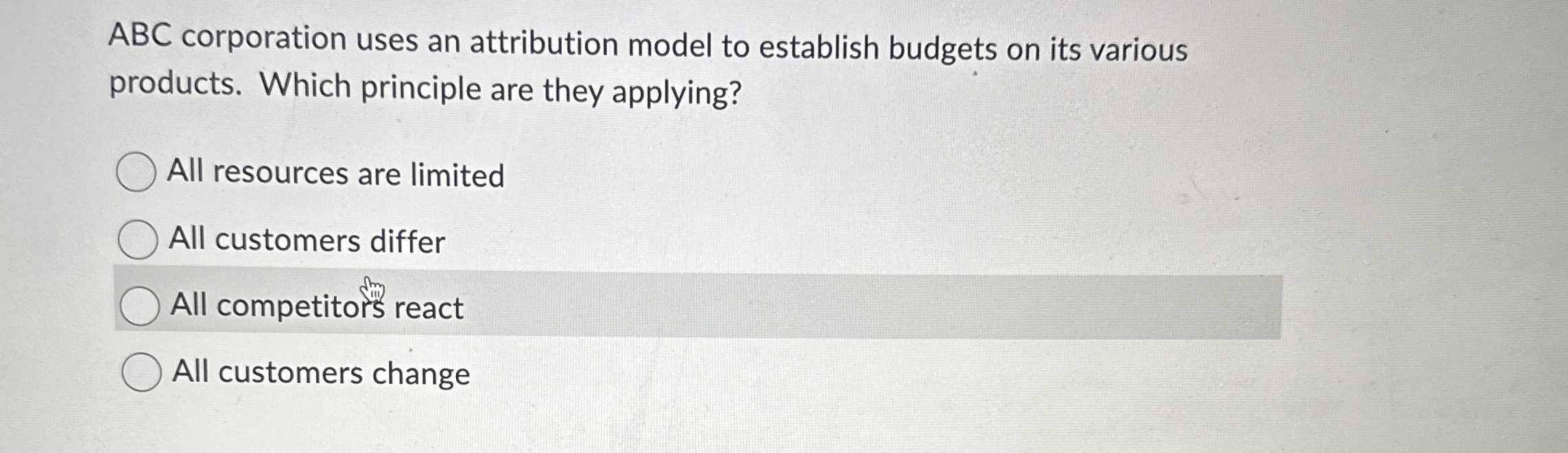 Solved ABC corporation uses an attribution model to | Chegg.com