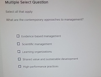 Solved Multiple Select QuestionSelect all that applyWhat are | Chegg.com