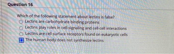 Solved Which of the following statements about blood serum | Chegg.com