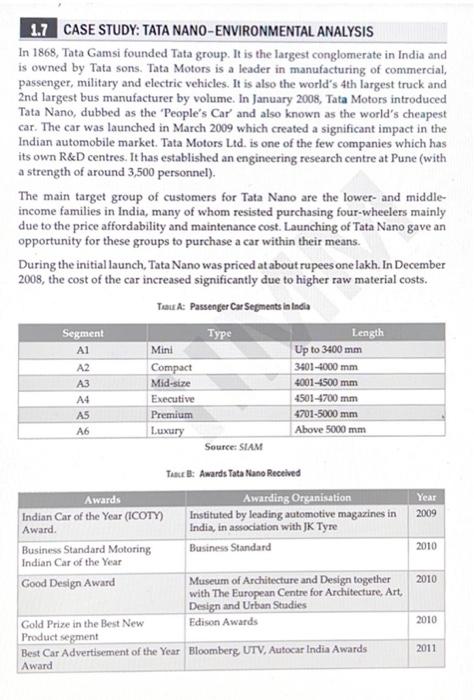 tata nano case study answers