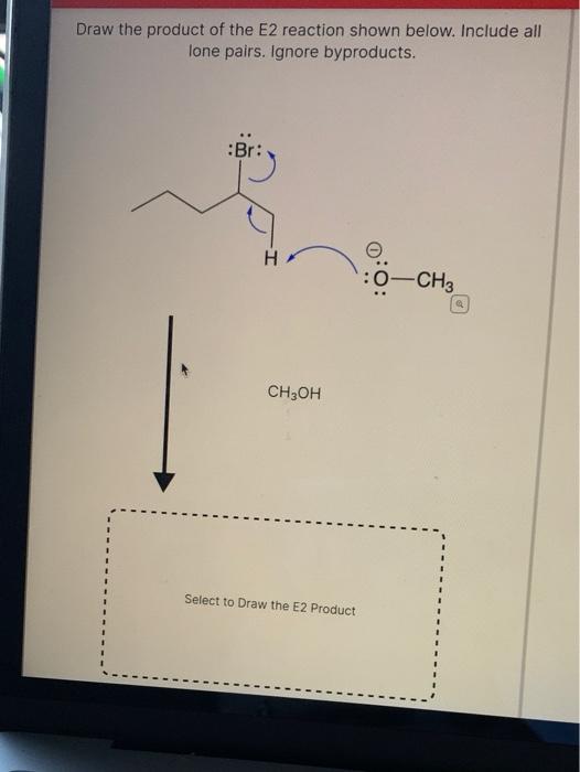 Solved Draw the product of an SN2 reaction shown below.