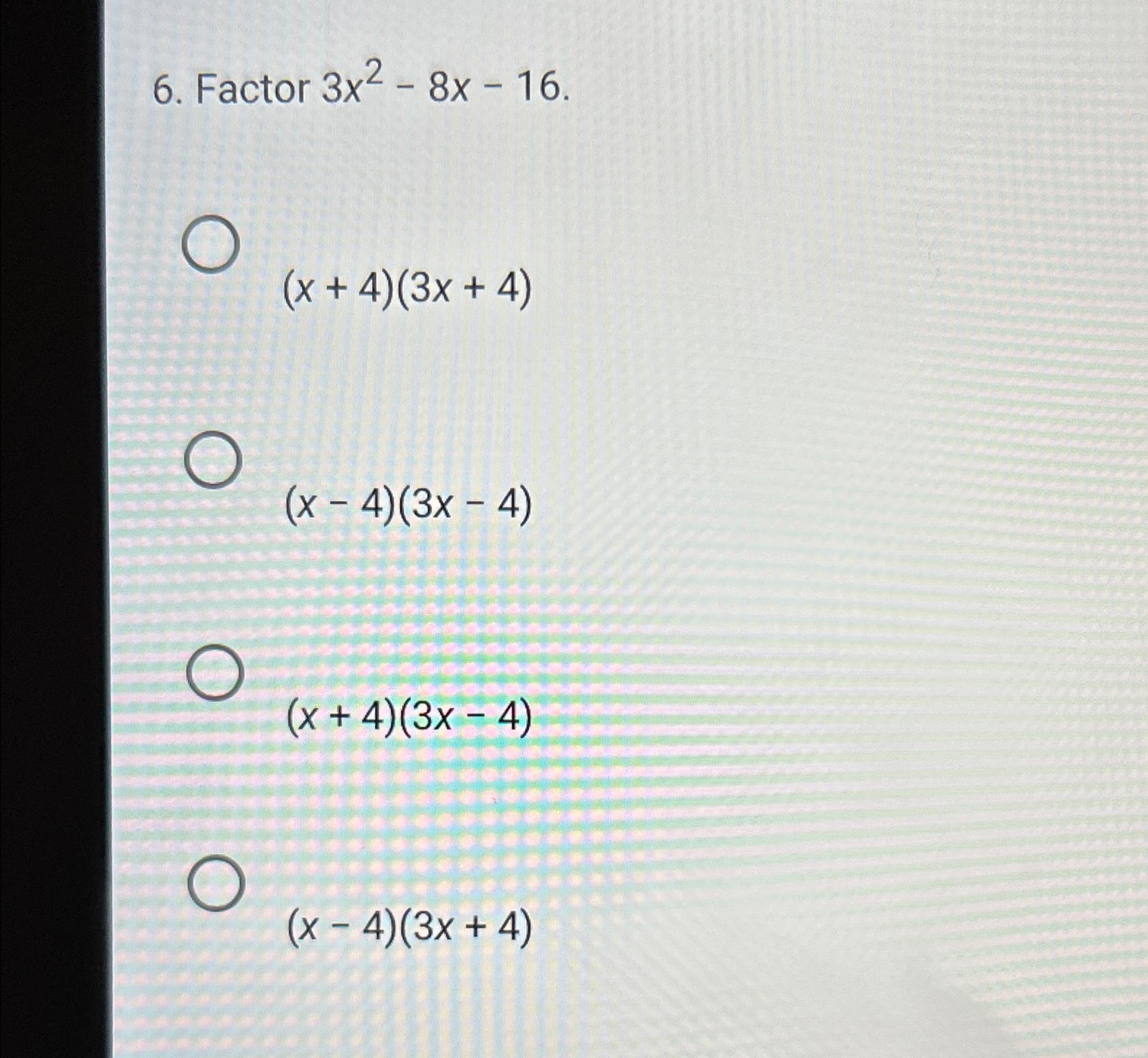 factor x 4 3x 3 4x 2 12x