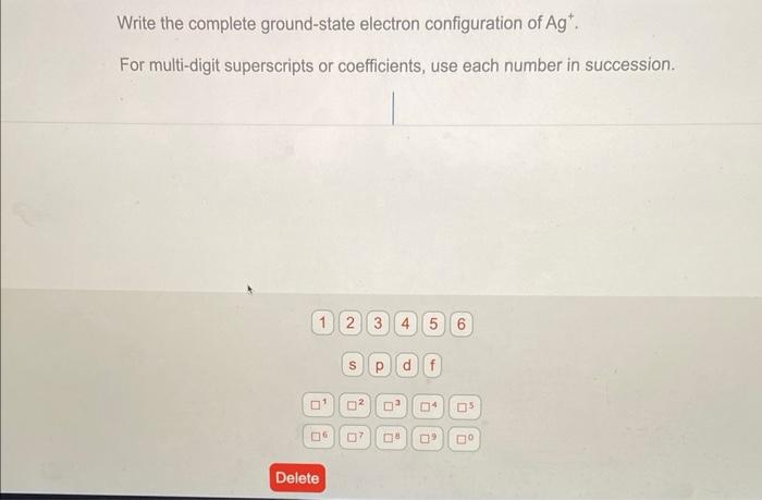 Solved Write the complete ground-state electron | Chegg.com