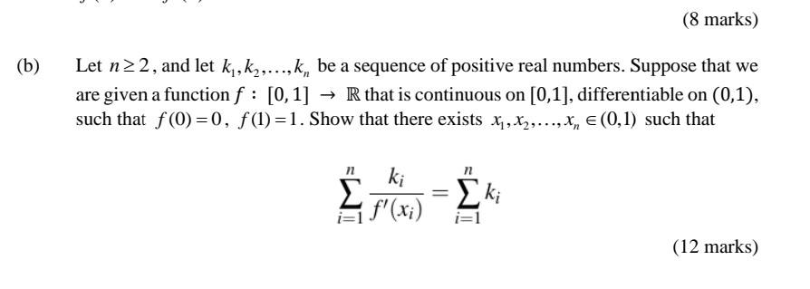 Solved Let n≥2, and let k1,k2,…,kn be a sequence of positive | Chegg.com