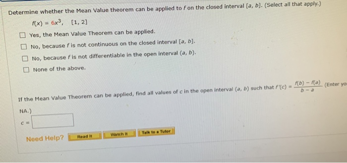 solved-determine-whether-the-mean-value-theorem-can-be-chegg