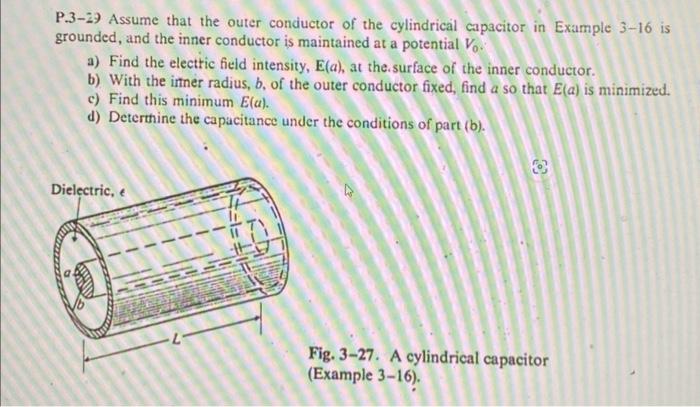 Solved P.3-29 Assume that the outer conductor of the | Chegg.com