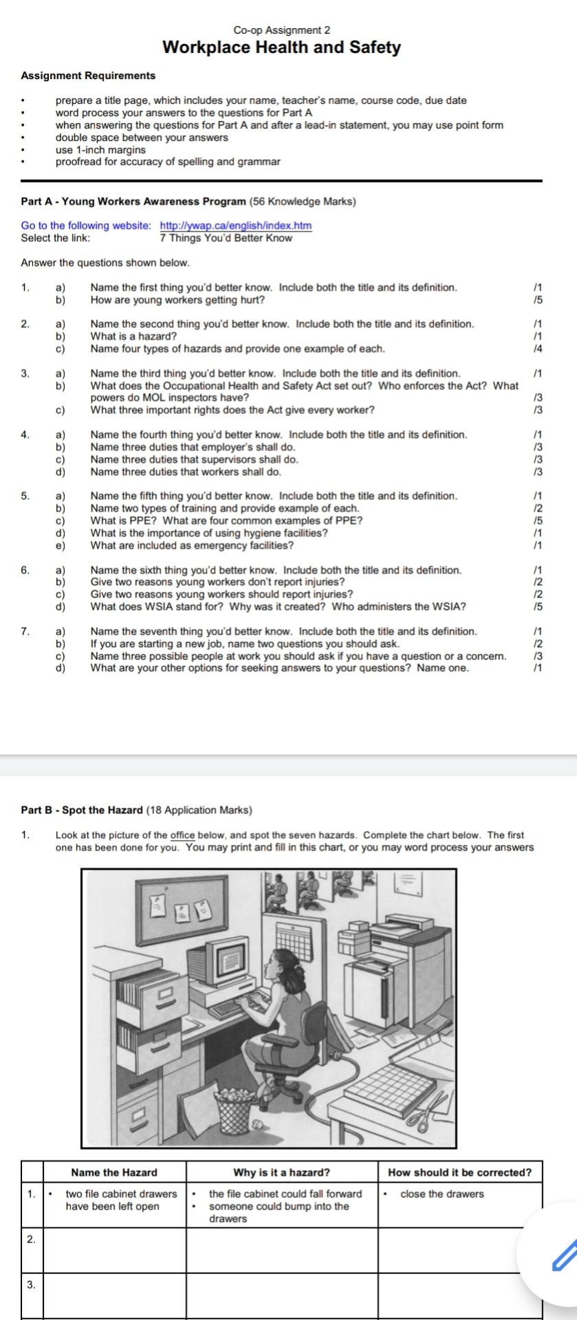 health and safety assignment 2