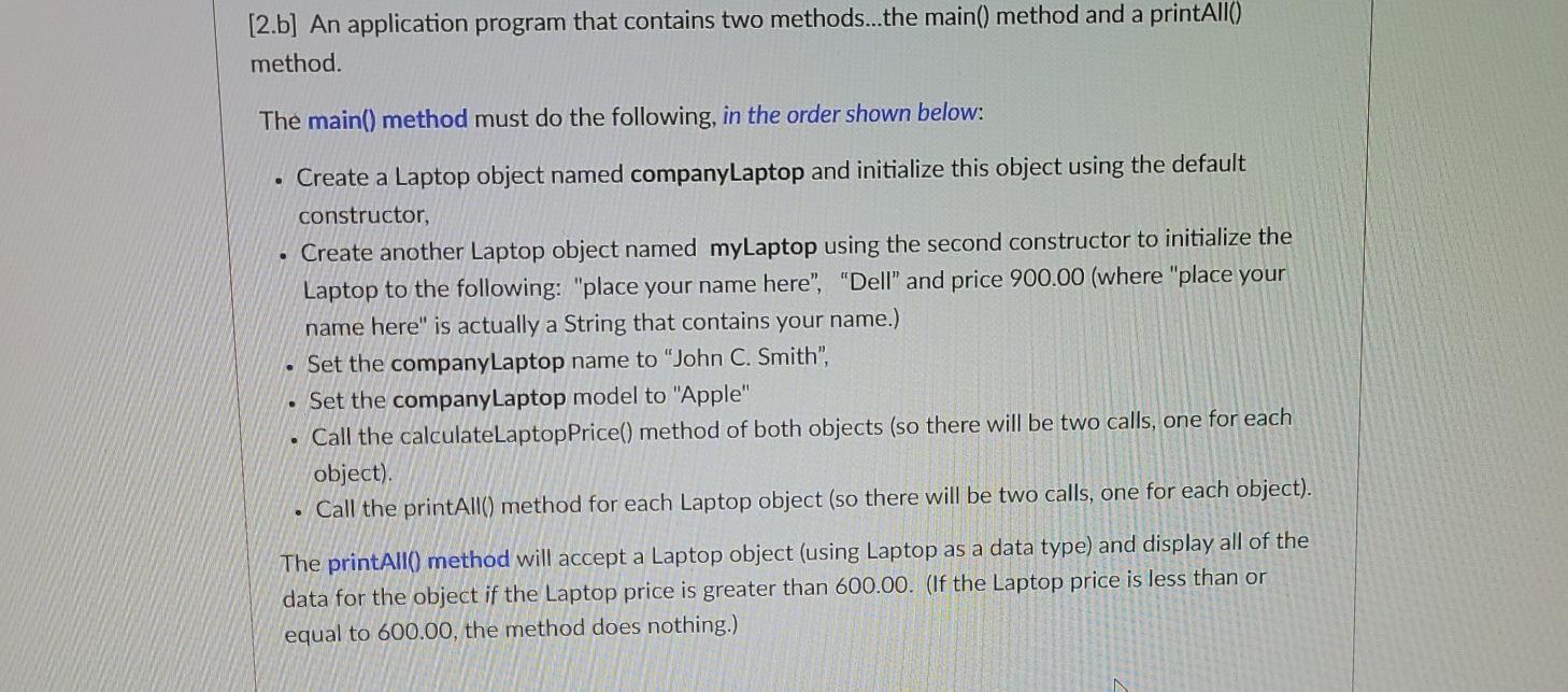 Solved appropriate. [2.b] An application program that | Chegg.com
