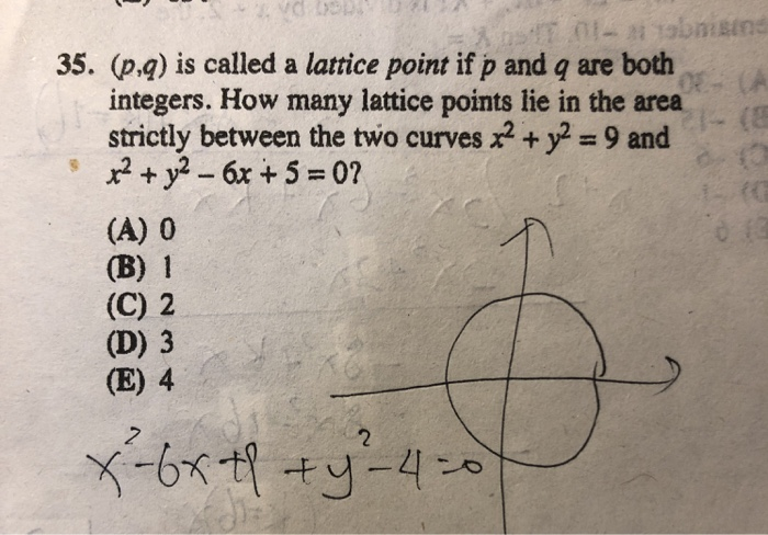 Lattice Point Problem Solved (11bmsing 35. (p,q) is called a lattice point if p | Chegg.com