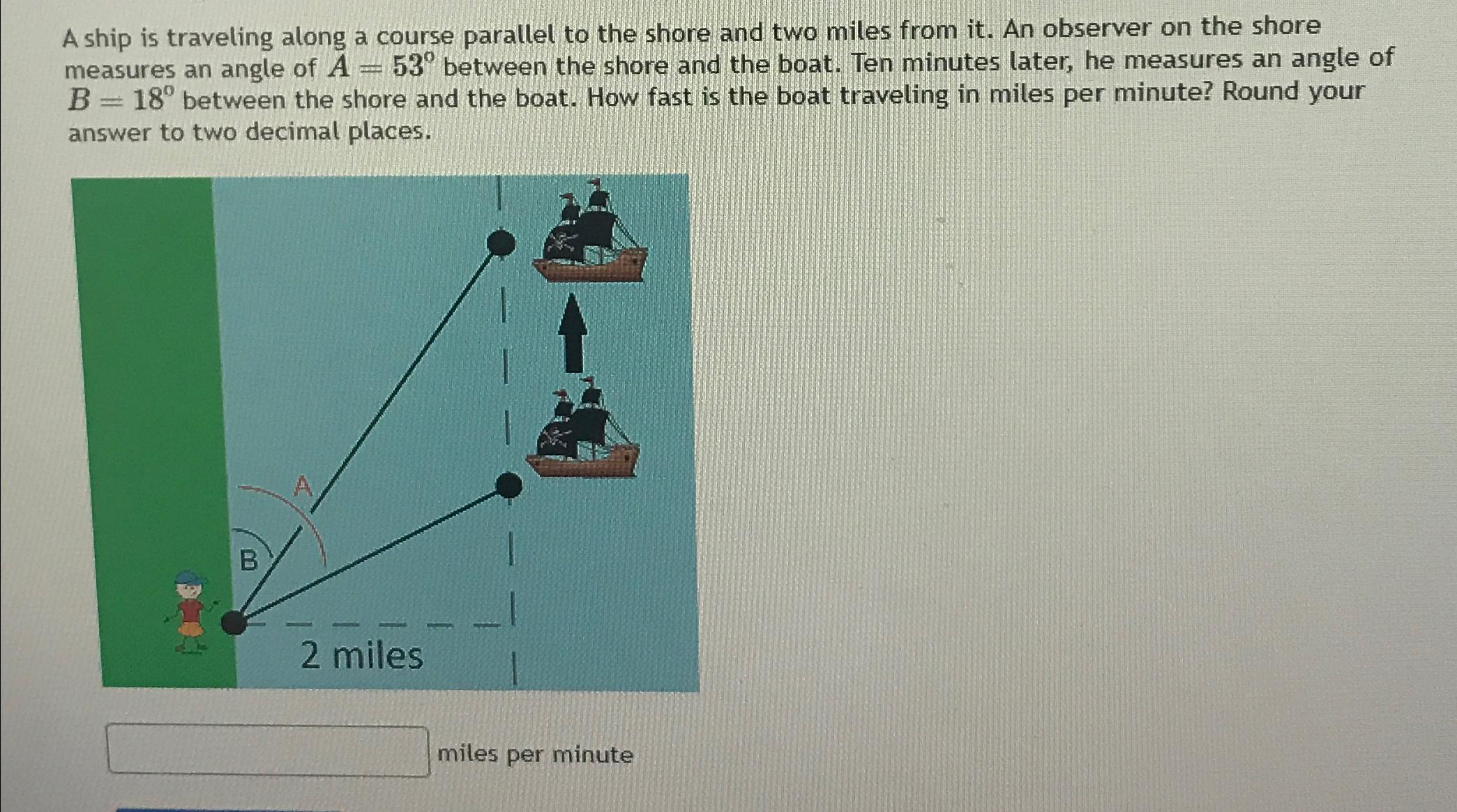 solved-a-ship-is-traveling-along-a-course-parallel-to-the-chegg