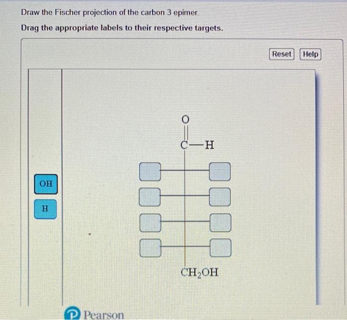 Solved Draw the Fischer projection of the carbon 3 epimer.